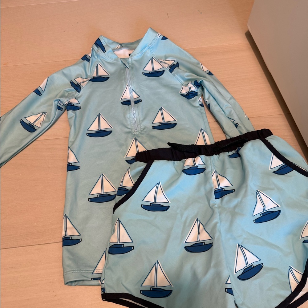 Monica + Andy swim set toddler boys size 5